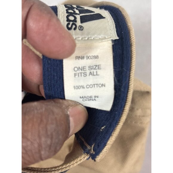 Adidas Tan & Navy One Size Fits All Cotton Cap - Picture 4 of 6